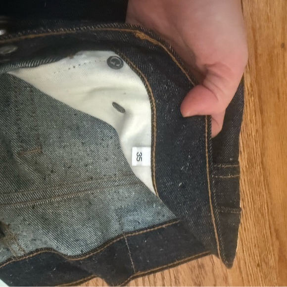 Gustin Men's Deep Indigo Slim Jeans - Picture 4 of 11